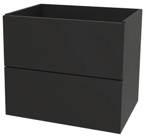 Mereo, Mereo Ponte, kúpeľňová skrinka 61 cm, Multidecor, Čierna Supermat, MER-CN290SCIPM