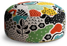 Taburet Circle detská maľba, farebná