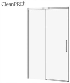 Cersanit Crea, posuvné dvere do otvoru 120x200 cm, 8mm číre sklo, chrómový profil, S159-007