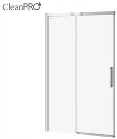Cersanit Crea, posuvné dvere do otvoru 120x200 cm, 8mm číre sklo, chrómový profil, S159-007