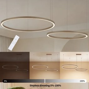 Brilagi - stmievateľný LED závesný luster PORTOFINO LED/98W/230V béžový + DO
