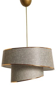 Luster na lanku BARETTE 1xE27/60W/230V šedá