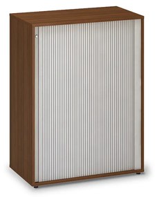 Stredná skriňa ProOffice, žalúziové dvere 80 x 45 x 106,3 cm, orech