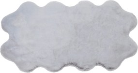 XXXLutz UMELÁ KOŽUŠINA, 90/160 cm, strieborná - Koberce - 003580043457