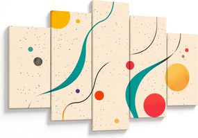 Obraz - Minimalistická farebná ilustrácia (150x105 cm)
