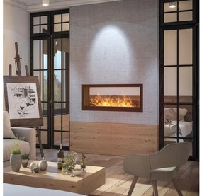 InFire - Vstavaný BIO krb 120x50 cm 3kW obojstranný