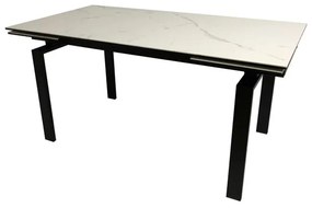 Jedálenský stôl rozkladací Neema 120/200 cm čierne sklo
