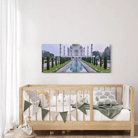 Obraz - Taj Mahal za východu slnka (120x50 cm)