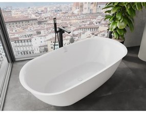 Mexen Siena, voľne stojaca vaňa z konglomerátu 170 x 80 cm, biela lesklá, 57291708010