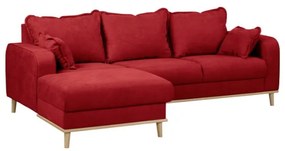 Červená rohová pohovka (ľavý roh) Beata - Ropez