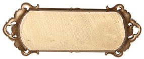 Tray 34x13x3 Cm Gold Colored Plastic - 34*13*3 cm