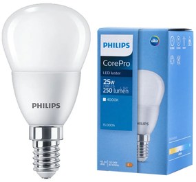 LED žiarovka E14 2,8W = 25W 250lm 4000K Neutral PHILIPS REFLECTOR