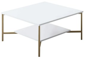 Konferenčný stolík Gold Line White