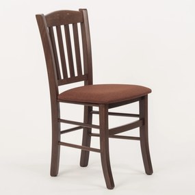 Stima Stolička VENETA s čalúneným sedákom Vyberte odtieň ->: Tmavo hnedá, Vyberte látku ->: LUX Bronzová 11