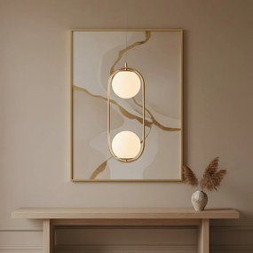 Toolight Toolight, závesné svietidlo 2xG9, G134-2CP, zlatá, OSW-02608