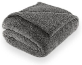 Sivá deka z mikroplyšu 150x200 cm Cocoon – Tiseco Home Studio