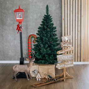 Umelý 3D vianočný stromček BOROVICA smaragdová 160cm so šiškami