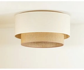 Duolla - Stropné svietidlo BOHO 1xE27/15W/230V pr. 45 cm béžová/hnedá