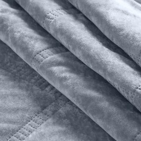 PREHOZ NA POSTEĽ VELVET1 220X240 CM STRIEBORNÝ