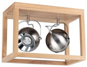 Spot-Light 5227274 - LED stropné svietidlo ROY 2xGU10/5W/230V matný dub