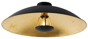 Vintage stropné svietidlo čierne so zlatom 60 cm - Emilienne Novo