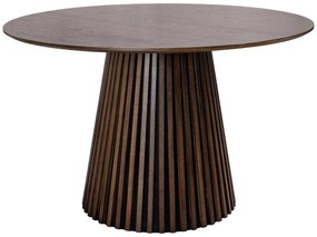 Dizajnový jedálenský stôl Wadeline 120 cm tmavý dub