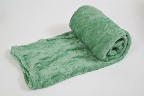 Plyšová HÚSENICA s detskou dekou vo vnútri, zelená