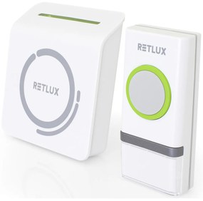 Retlux RDB 100 Bezdrôtový zvonček na AAA batérie, 1​x tlačidlo, dosah 150 m