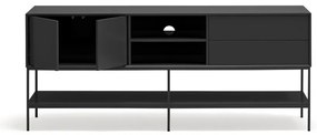 Čierny TV stolík 175x74x45 cm Platt – Teulat