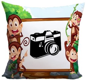 Fotovankúš Monkeys 40x40 cm