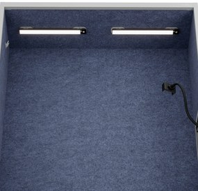 Sally 1150mm korpus Szary - siedzisko Granatowy