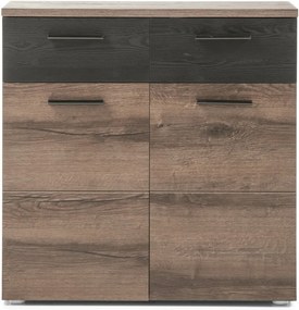 Sconto Komoda MANGO dub tmavý/dub čierny