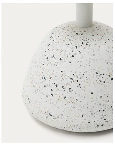 Biely terrazzo konferenčný stolík 48x48 cm Saura – Kave Home