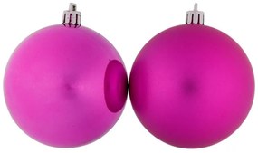 DECOLED Plastové koule, prům. 6 cm, růžové,12x lesklá,12x matná