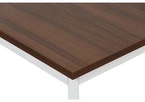 Jedálenský stôl TRIVIA, sivá podnož, 1600 x 800 mm, orech
