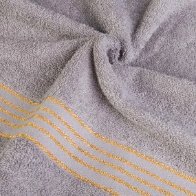 BAVLNENÉ UTERÁKY TIWANO SADA 1 KS 50X90 CM, 1 KS 70X140 CM SIVÁ