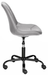 Sivá kancelárska stolička z imitácie kože Kenny – Støraa