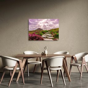 Sklenený obraz krajiny (70x50 cm)