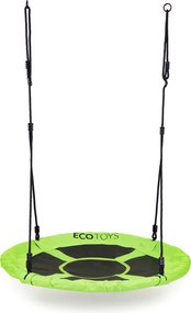 Detská hojdačka bocianie hniezdo 100 cm zelená - záhradná, nosnosť 150 kg ECOTOYS