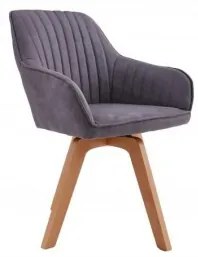 LIVORNO otočná stolička Vintage sivá