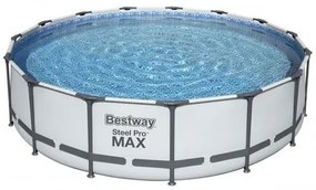 Bestway Nadzemný bazén Steel Pro MAX s filtráciou, schodíkmi a plachtou, pr. 457 cm, v. 107 cm