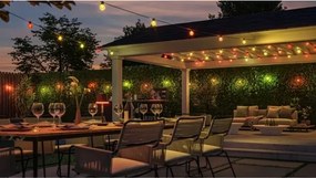 Philips - LED RGBW stmievateľný vonkajší svetelný reťazec Hue FESTAVIA 30×LED 21 m IP65