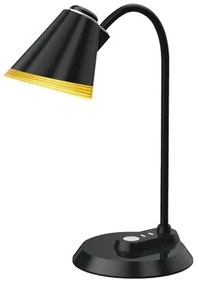 Čierna stolná lampa LED MICO