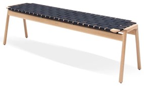 Čierna/v prírodnej farbe lavica Klupa - Gazzda