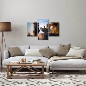 Obraz lupy a krajiny (90x60 cm)