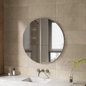 Erga Round, okrúhle zrkadlo 90cm, ERG-V01-ROUND-9090-CL