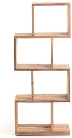 Knižnica z tíkového dreva v prírodnej farbe 55x132x30 cm Aroba – Kave Home