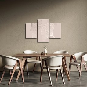 Obraz - Béžové listy N⁰6 (90x60 cm)