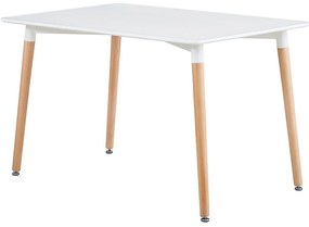 Moderný stôl Larry 120 x 80, Farby:: biela