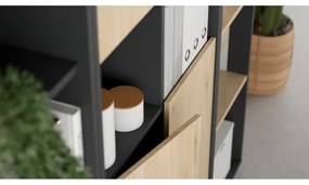 Knižnica v dekore duba v prírodnej farbe 80x205 cm Sign – Tvilum